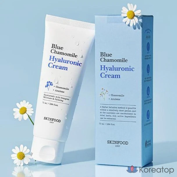 Крем Skinfood с голубой ромашкой и гиалуроновой кислотой, 70 мл, 1 шт.