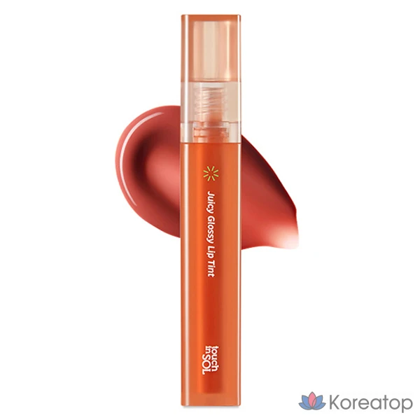 Тинт для губ Touch in Sol Vegan Again Juicy Glossy Lip Tint, вкус «Молоко и кокос», 1 шт., 3,9 г