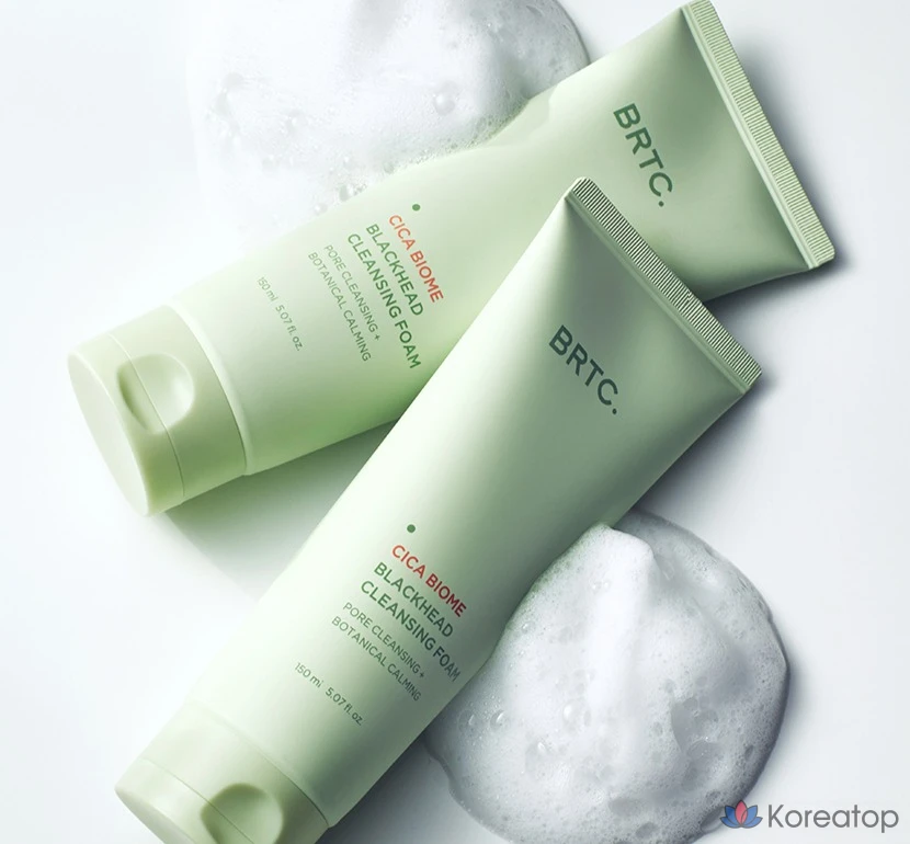 Очищающая пенка для лица BRTC Cica Biome от черных точек, 150 мл, 1 шт.