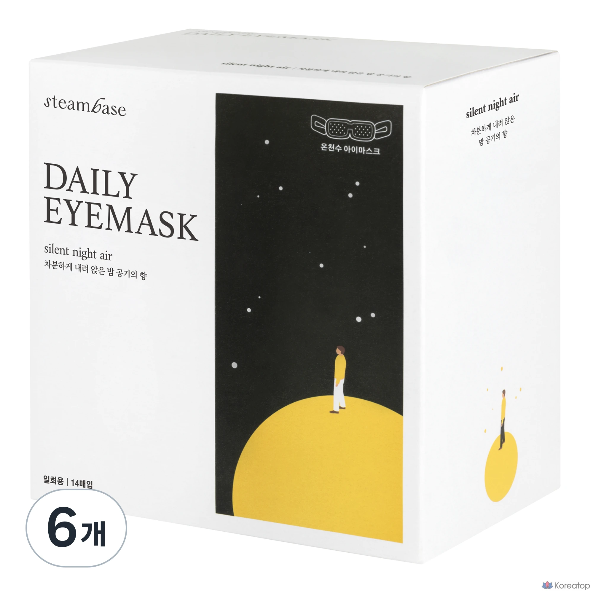 Маска для глаз Steambase Daily Eye Mask Night Air Scent, 14 шт., упаковка из 6 шт.
