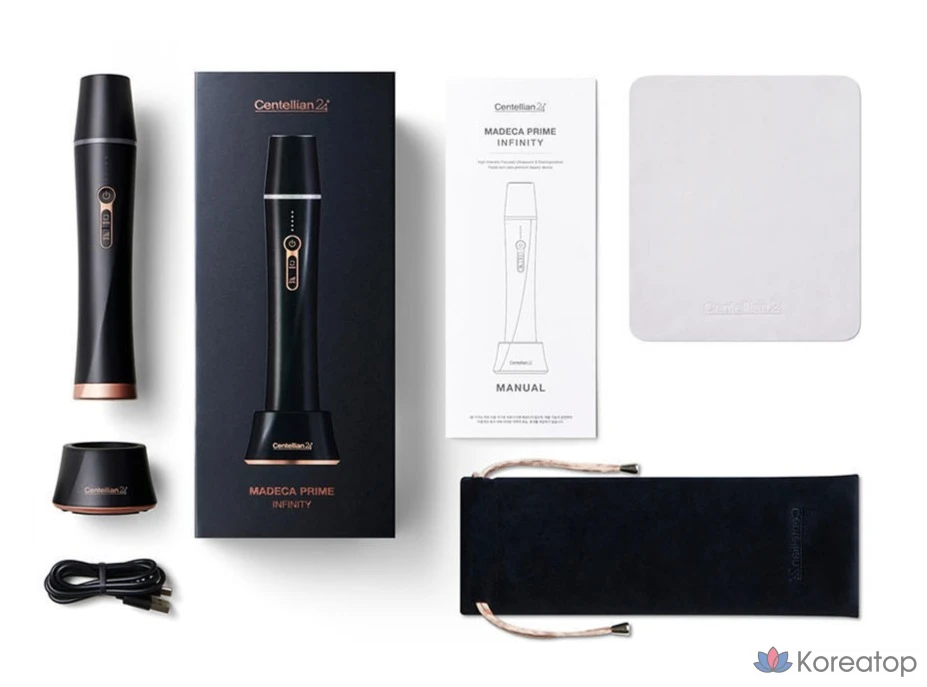 Ультразвуковой прибор для ухода за кожей Centellian24 Madeca Prime Infinity, белый., фото 10