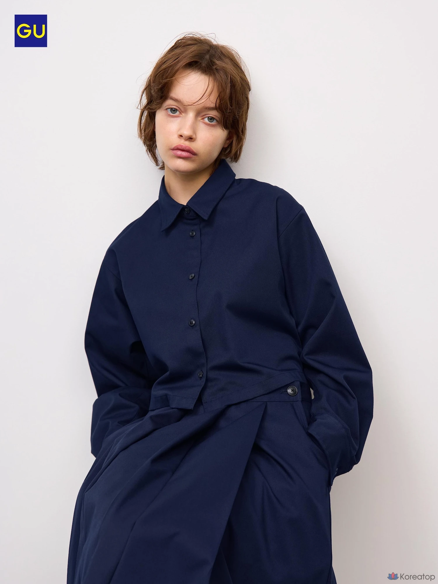 Рубашка Uniqlo Cropped