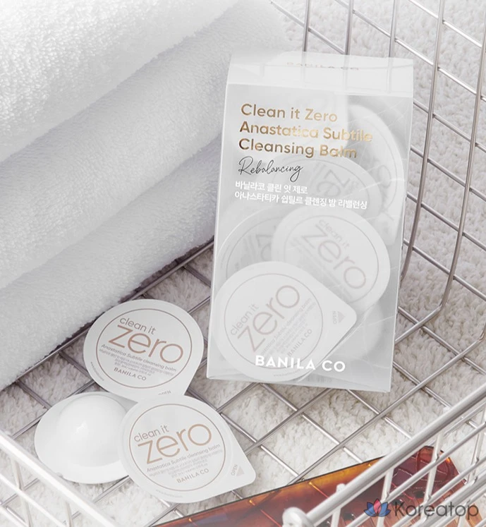 Набор для путешествий Vanillaco Clean It Zero Anastatica Shiptil Cleansing Balm, 48 мл, 1 шт.