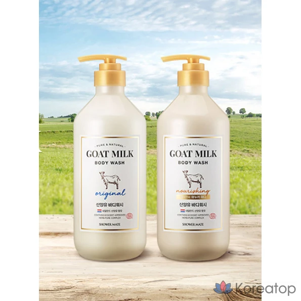 Гель для душа Somang Shower Mate с козьим молоком, оригинальный, 800 мл, 1 шт.