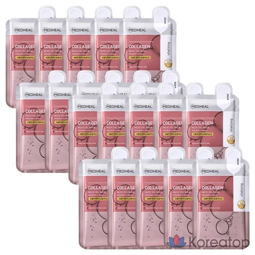 Тканевая маска для лица MEDIHEAL Collagen Nude Gel Mask, 20 шт.