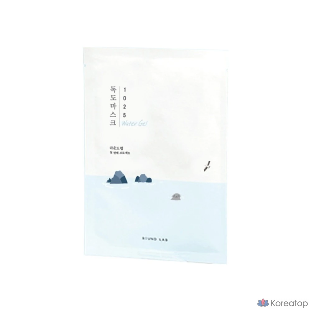 Увлажняющая гелевая маска Round Lab 1025 Dokdo, 30 мл, 1 упаковка, 10 штук.