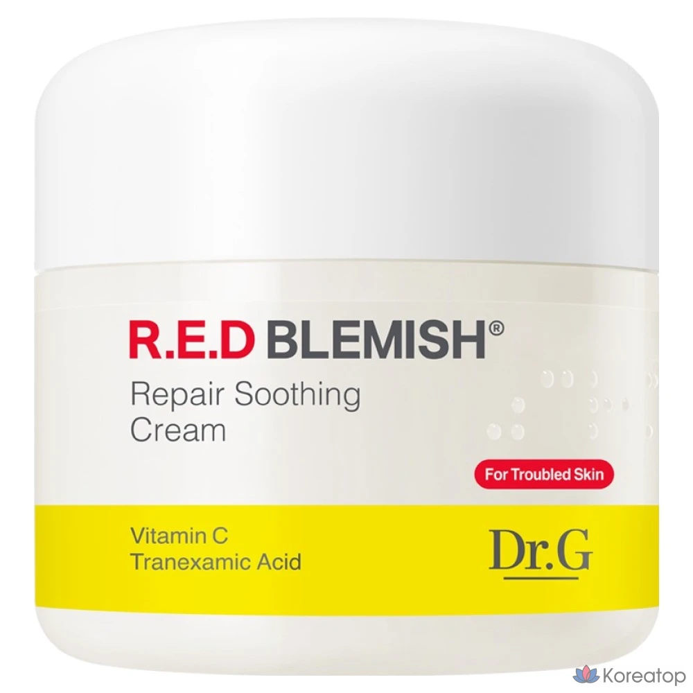 Успокаивающий крем Dr.G от красных пятен и следов от прыщей, 50 мл, 1 шт.