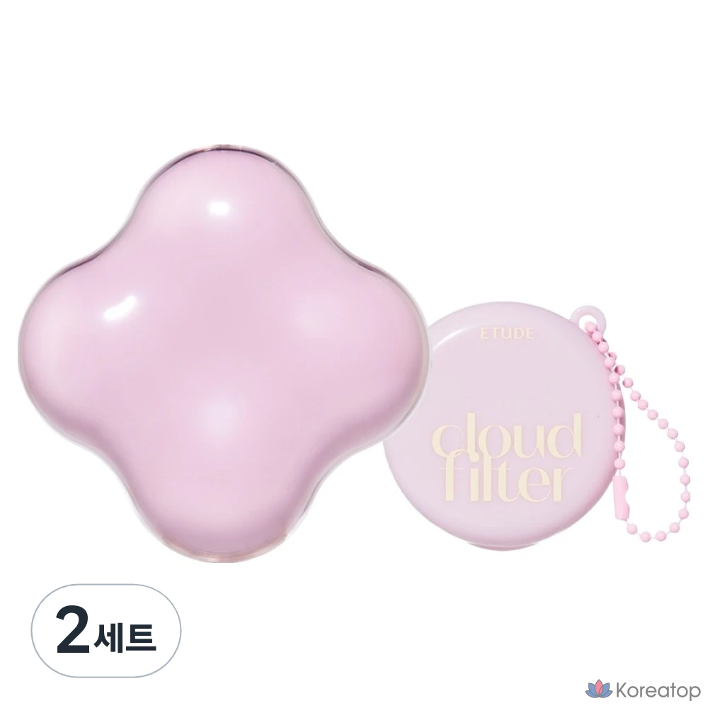 Набор из двух флаконов: тональный крем-кушон Etude House Blossom Cloud Filter Cushion 15 г + мини-кушон 5 г, № 21, цвет слоновой кости.