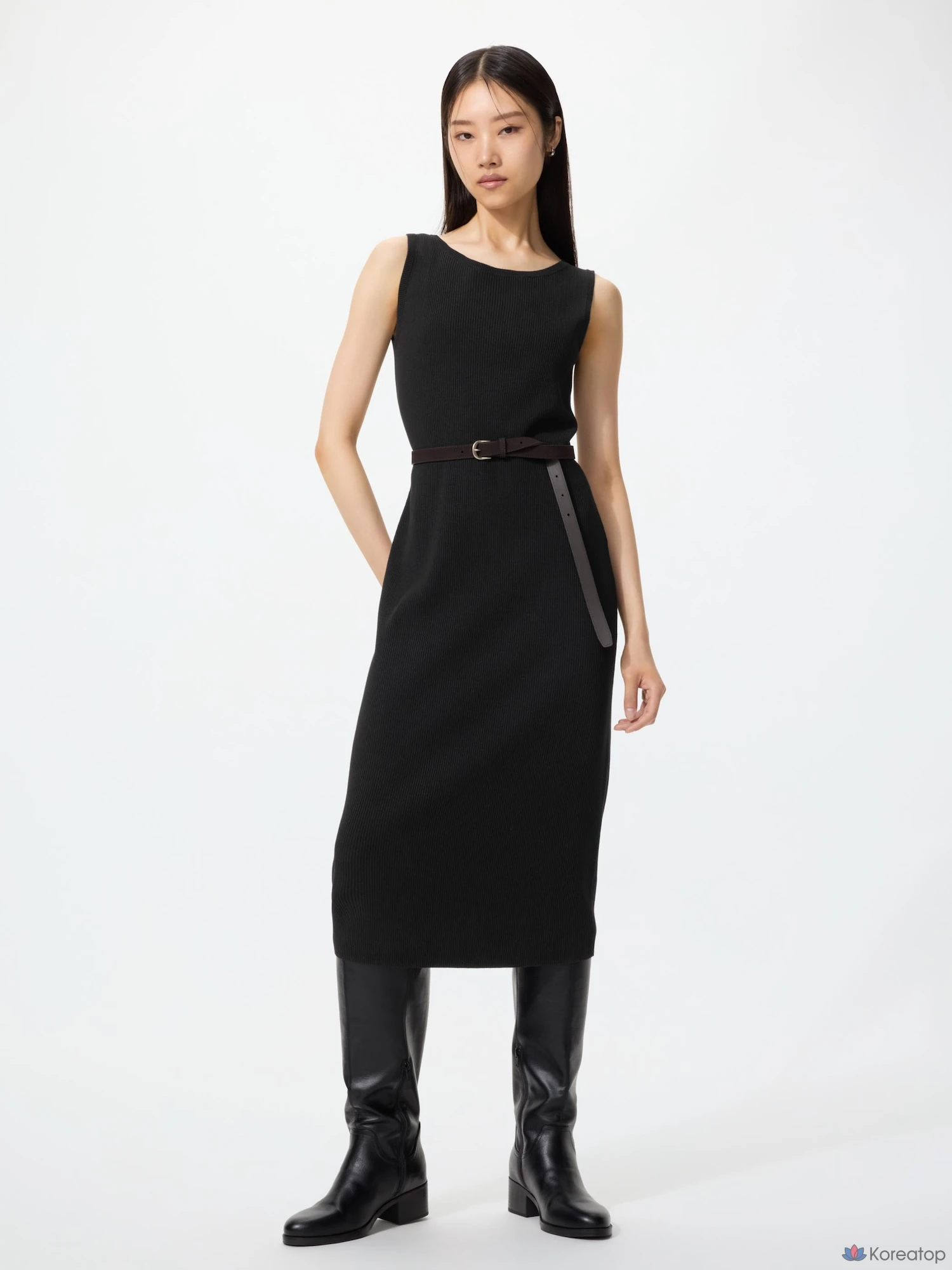 Платье Uniqlo Washable Rib Knit Sleeveless Dress