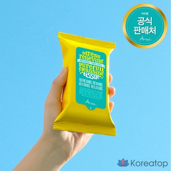 Очищающие салфетки Ariel Stress Relieving Pureful, 15 листов, 1 упаковка