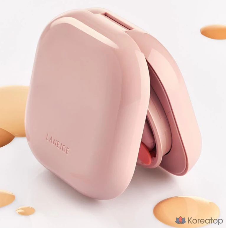 Сменный блок тонального крема Laneige Neo Glow Cushion Foundation, 15 г, оттенок 23N1 Sand, 1 шт., фото 5
