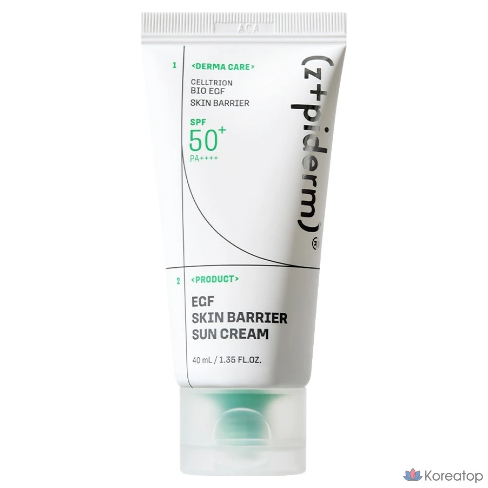 Солнцезащитный крем Z+DERM EASY GF Skin Barrier Sunscreen SPF50+ PA++++, 1 шт., 40 мл