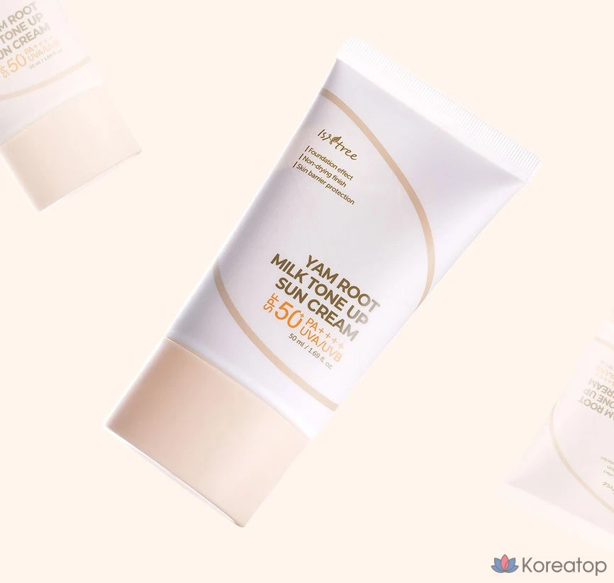 Солнцезащитный крем Isntree Yam Milk Tone-Up Sunscreen SPF50+ PA++++, 50 мл, 1 шт.