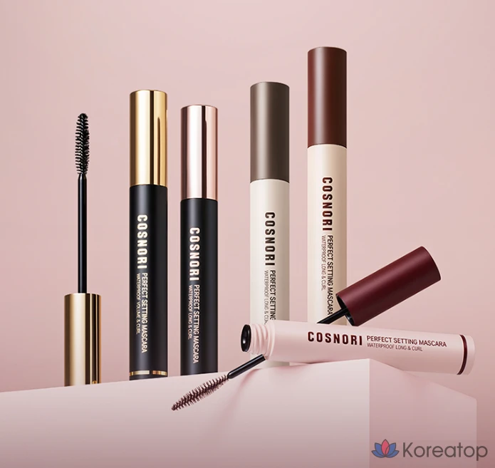 Водостойкая тушь для ресниц Cosnori Perfect Setting Waterproof Long & Curl Mascara, 7 мл, оттенок 03 Rosy Brown, 1 шт., фото 5