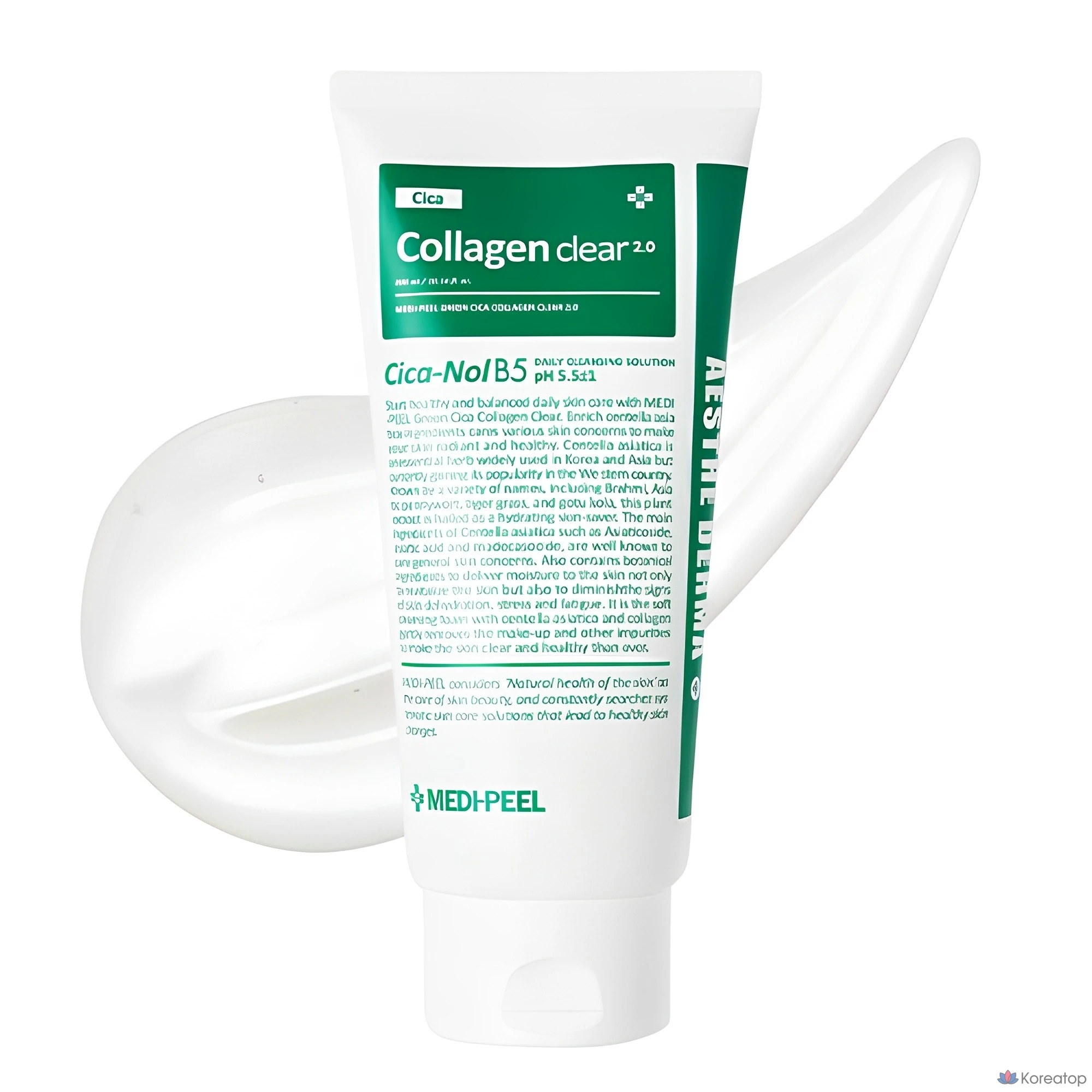 Гель-пенка для умывания Medi-Peel Green Cica Collagen Clear Gel Cleanser 2.0, 120 мл, 1 шт.