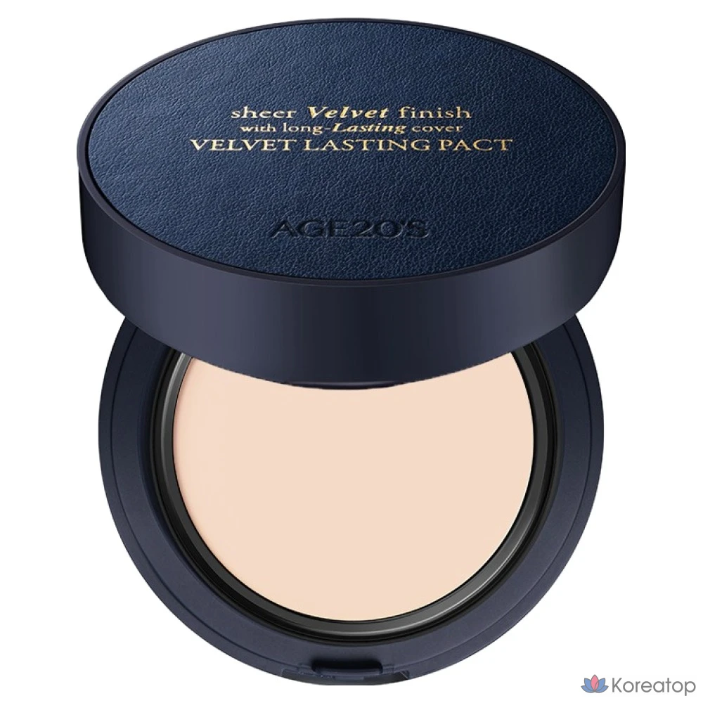 Age20's Velvet Lasting Mini Pact 7g, 21C Light, 1 шт.