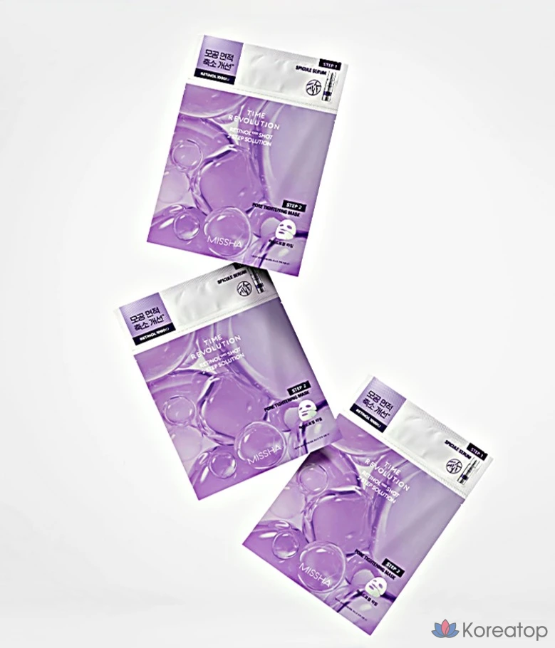 Маска для лица Missha Time Revolution 1000 Shot 2-Step Solution, 1 упаковка, 1 шт.