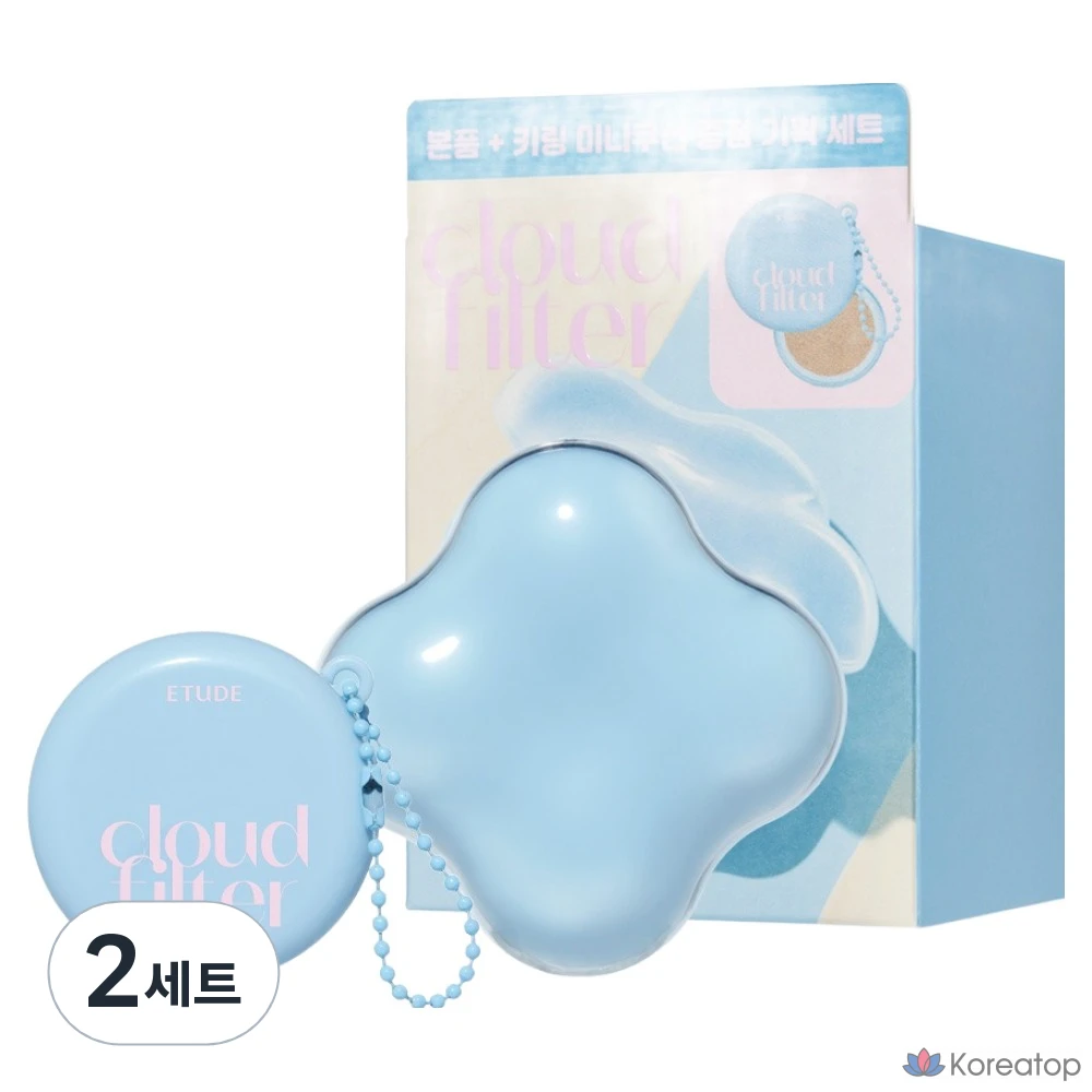 Тональный крем Etude House Cloud Filter Cushion Foundation, 15 г, № 23 бежевый, 2 набора