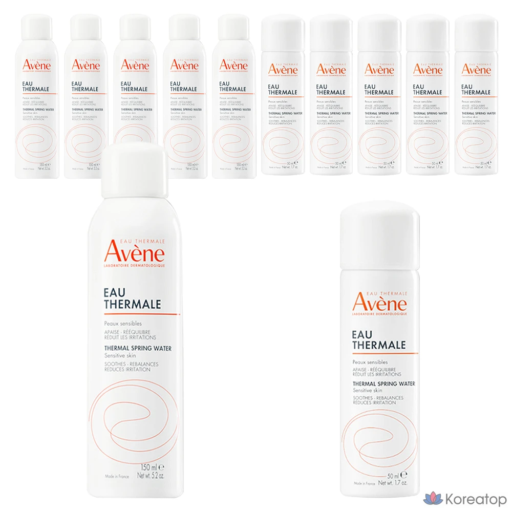 Набор для ухода Avene Thermal Water Mist 150ml + 50ml Set, 6 шт.