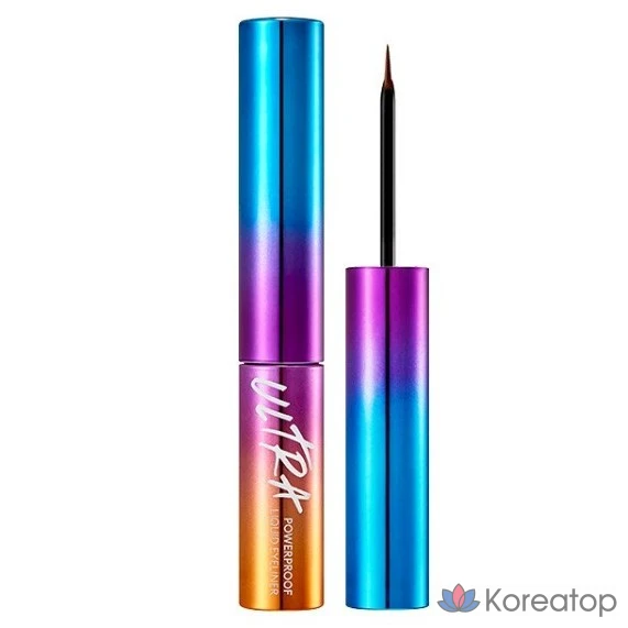 Жидкая подводка для глаз Missha Ultra Powerproof, 4 г, черная, 1 шт.