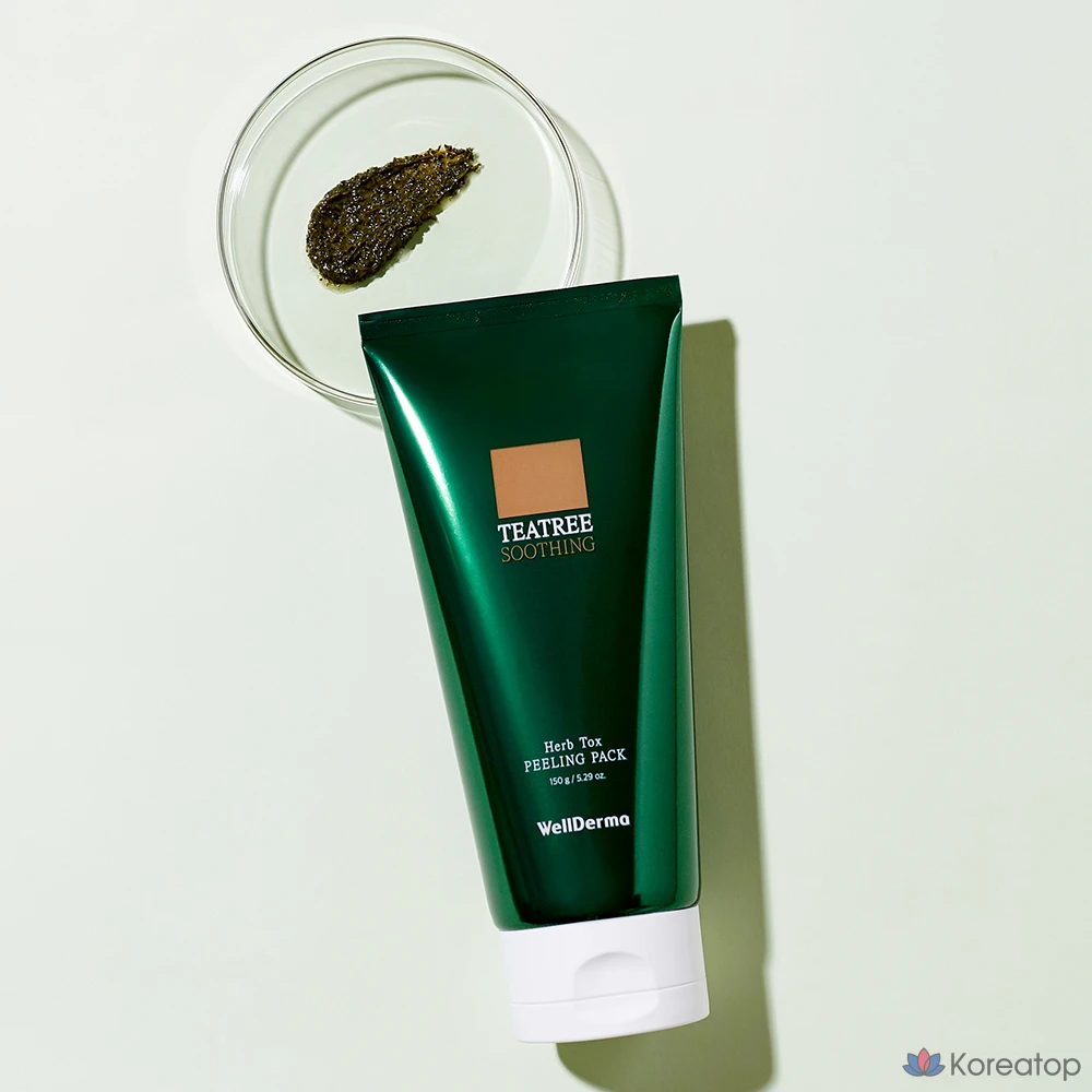 Набор для пилинга WellDerma Chaisul Tea Tree Herb Tox Peeling Pack, 150 г, 1 упаковка.