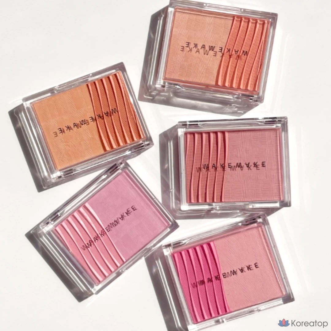 Румяна WAKEMAKE Sheer Layering Dual Blusher, 07. Tangerine Surf, 1 шт., фото 2