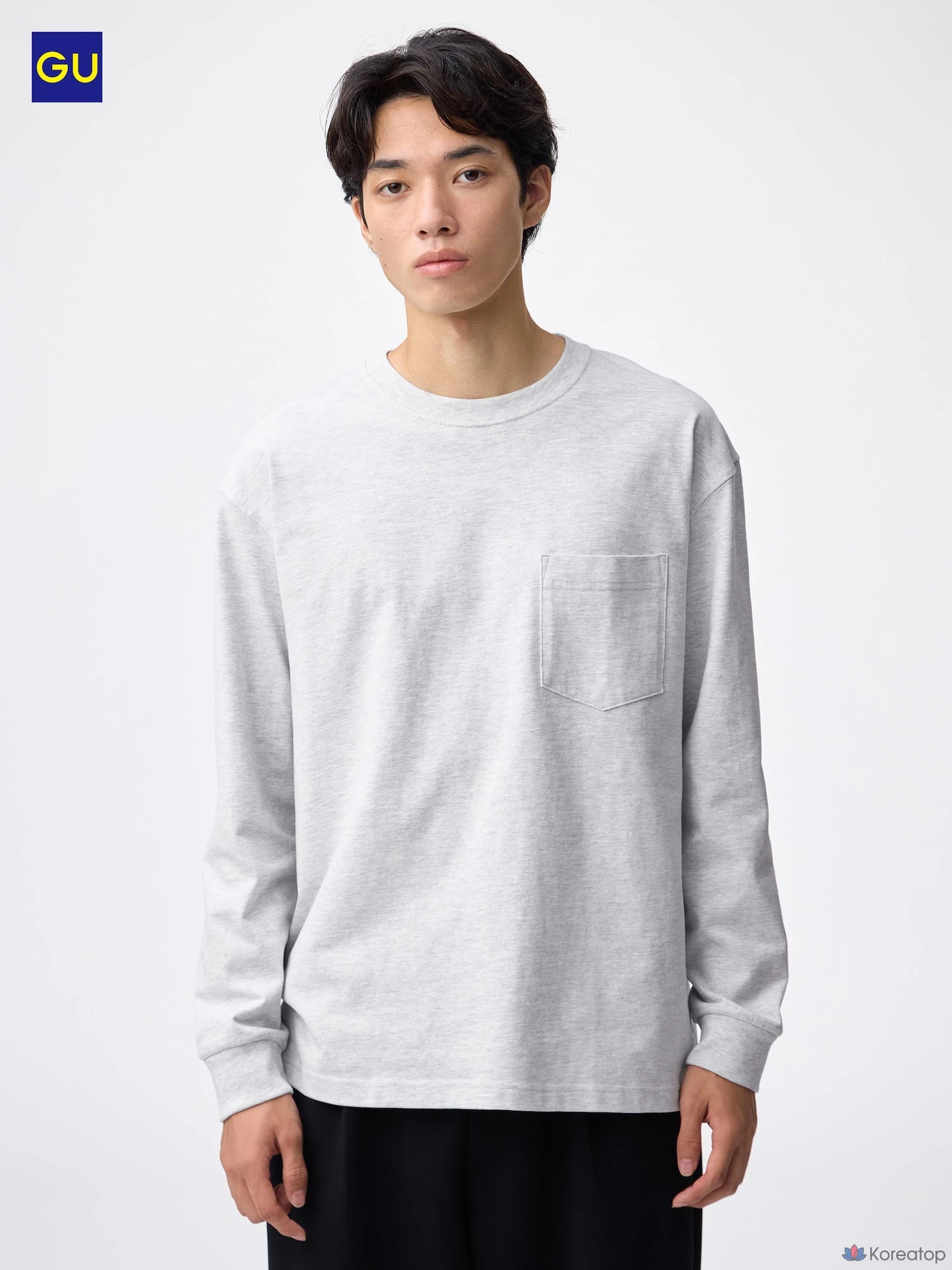Футболка Uniqlo Heavyweight Crew Neck T-Shirt Long Sleeve