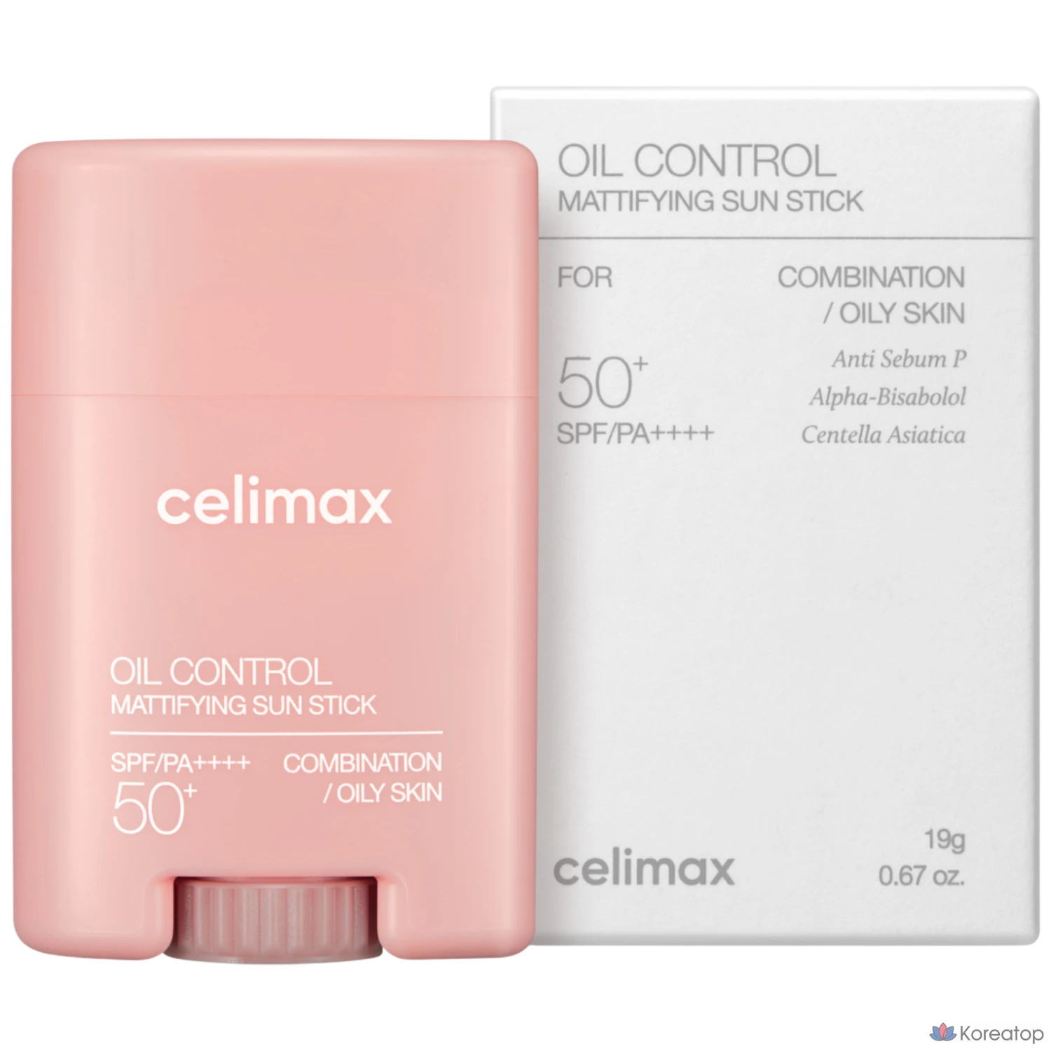 Солнцезащитный матирующий стик Cellimax Oil Control SPF50+ PA++++, 19 г, 1 шт.