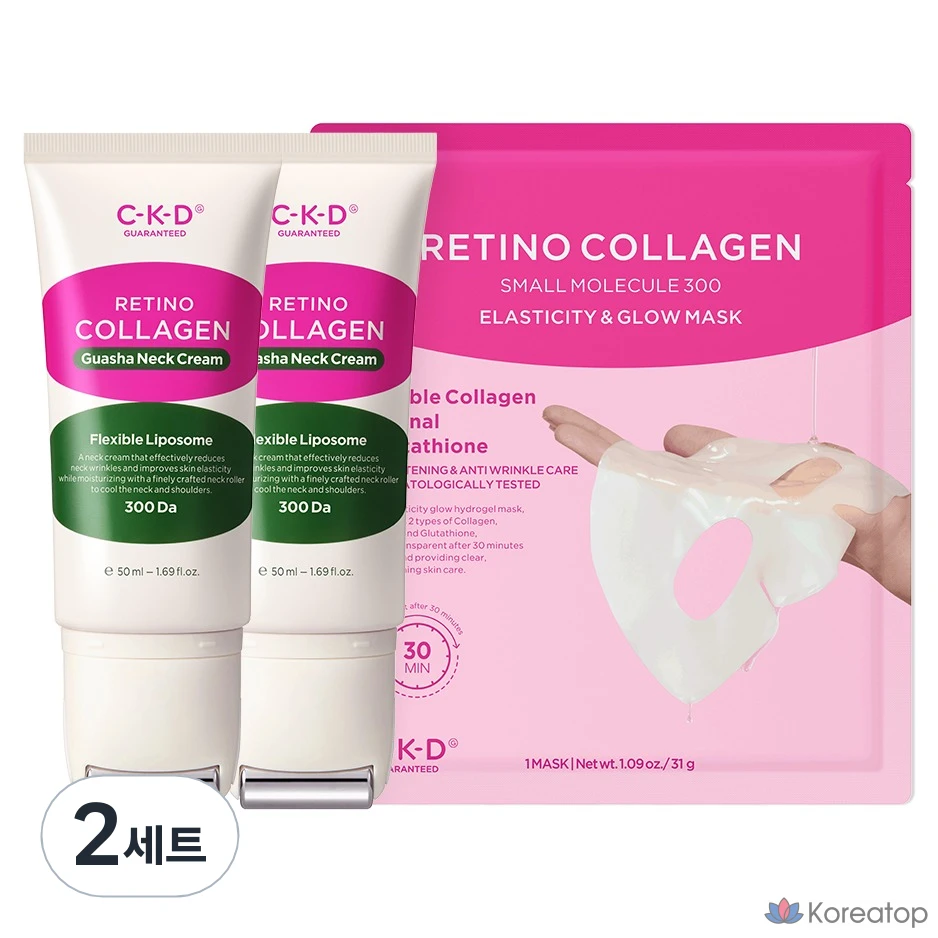 Крем от морщин на шее CKD Retino Collagen Guasha 50 мл (2 шт.)