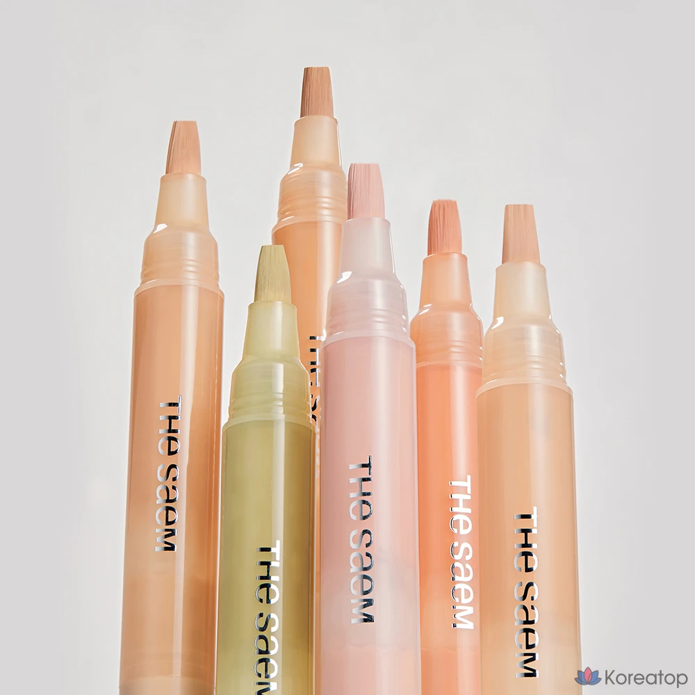 Консилер-карандаш The Saem Cover Perfection Pen Concealer, 4 мл, прозрачно-бежевый, 1 шт., фото 3