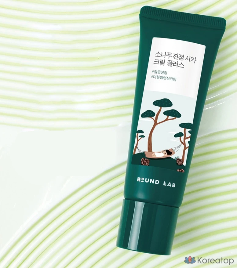 Успокаивающий крем Round Lab Pine Calming Cica Cream Plus, 1 шт., 60 мл