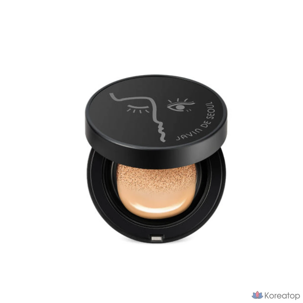 Кушон JAVIN DE SEOUL Wink Foundation Pact, оттенок Cover Vanilla 20, 15 г, 1 шт.