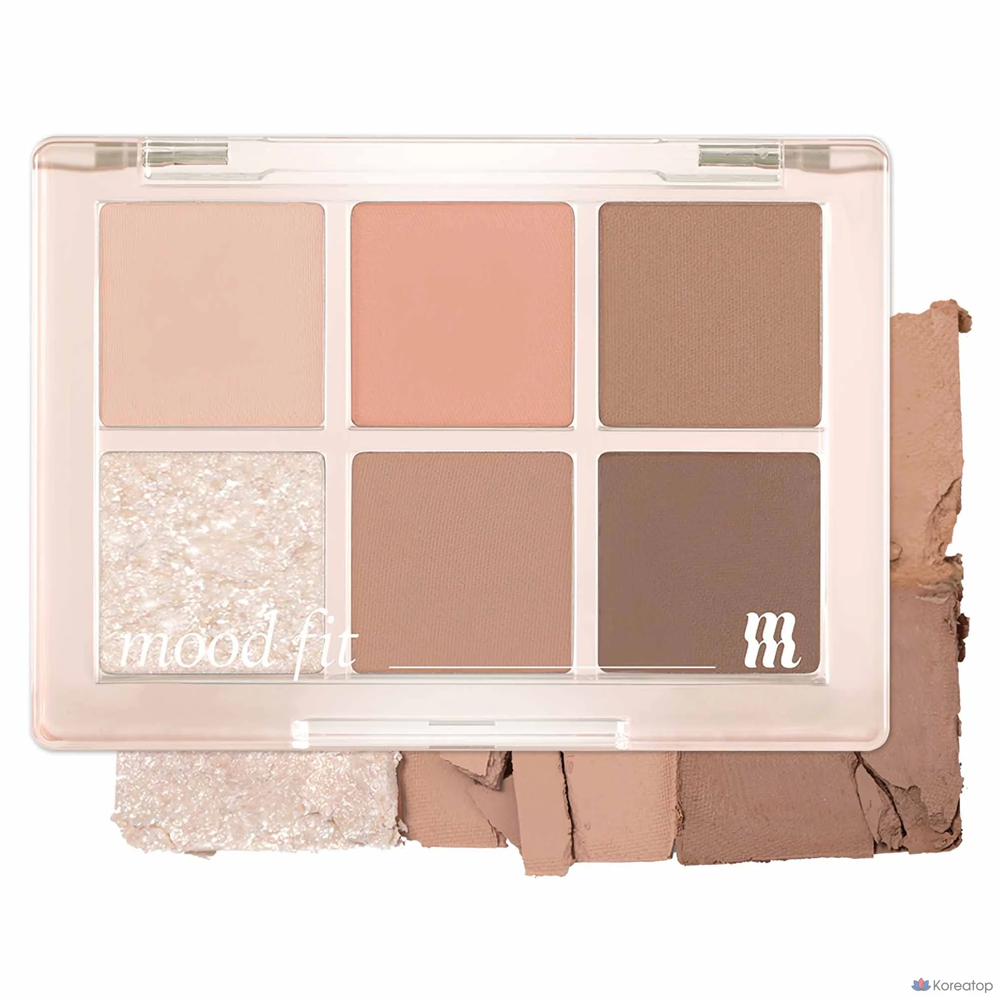 Палетка теней MERZY New Mood Fit, 5,4 г, NM1, смягчающая сухую формулу, 1 шт.