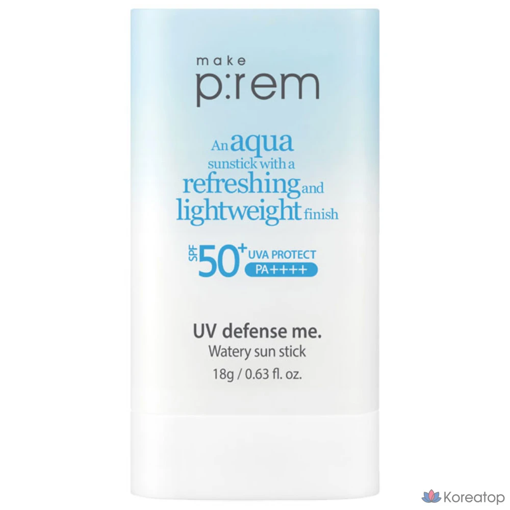 Солнцезащитный стик MAKE P:REM UV Defense Me Watery Sun Stick SPF50+ PA++++, 18 г, 1 шт.