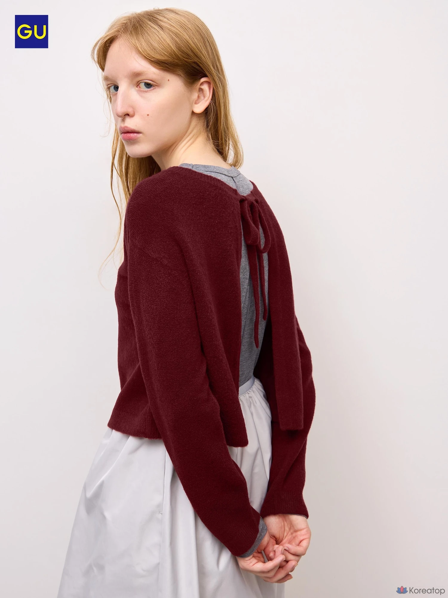 Кардиган Uniqlo Puppy Touch Knit Ribbon