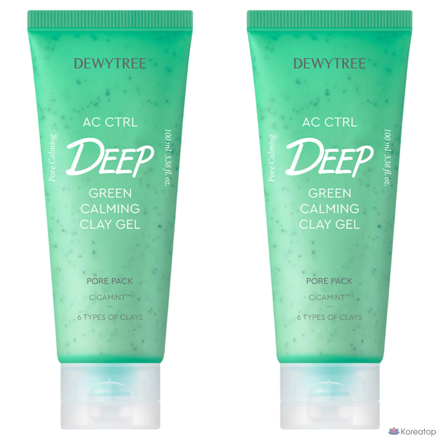 Гель-маска для очищения пор Dewtree AC Control Deep Green Calming Clay Gel Pore Pack, 100 мл, 1 упаковка, 2 упаковки