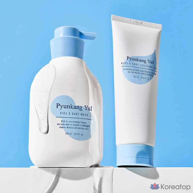 Детский шампунь и присыпка Pyungang Yul для детей и младенцев, 590 мл, 1 шт.