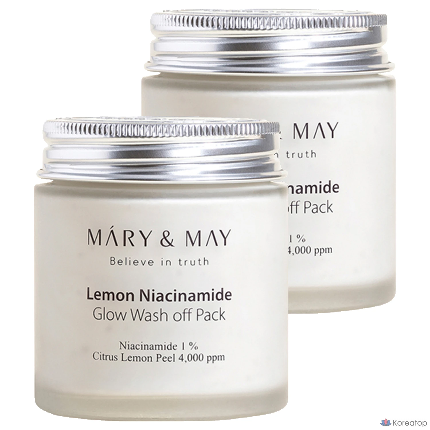 Смываемая маска для лица Marienmay Lemon Niacinamide Glow, 125 г, 1 упаковка, 2 упаковки