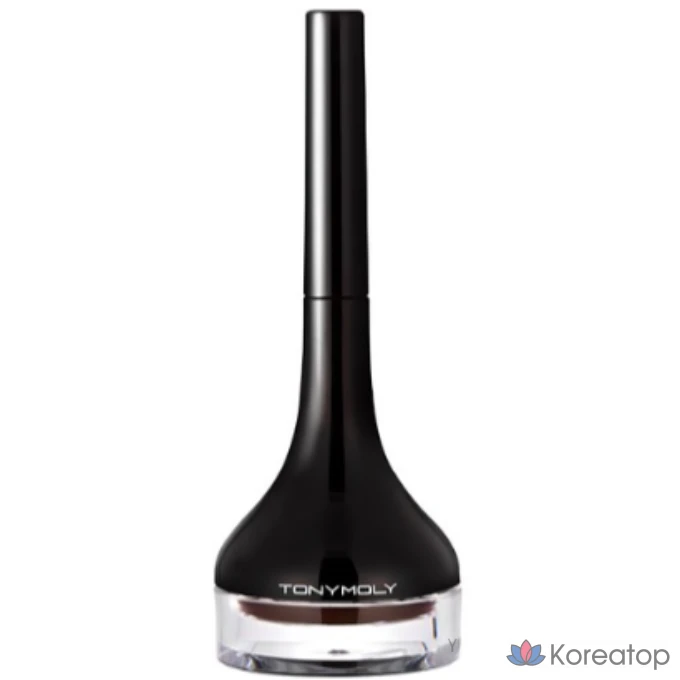 Гелевая подводка для глаз Tony Moly Back с длинной кистью, № 2, BRAUN (коричневая), 1 шт.