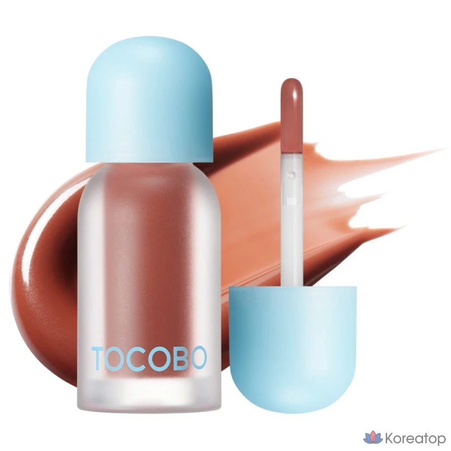 Масло для губ Tokobo Juicy Berry Plumping Lip Oil 4 г, оттенок 04 Bitter Brown, 1 шт.