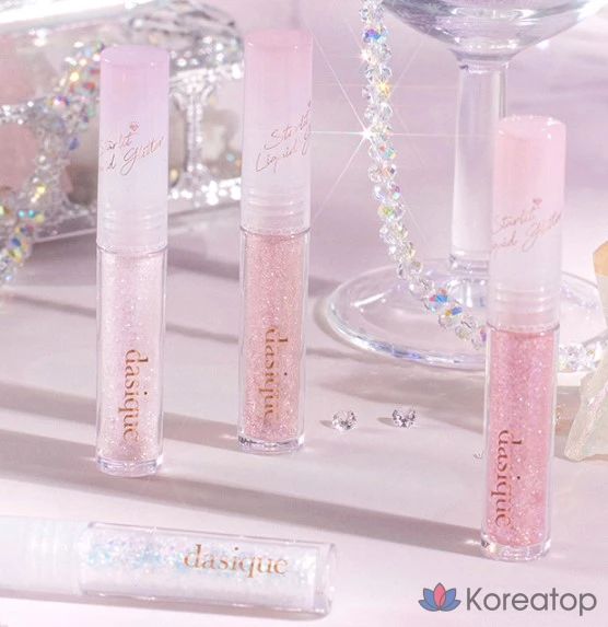 Жидкие блестки Dasique Starlit Jewel 1,8 г, 06 розовых кристаллов, 1 шт., фото 3