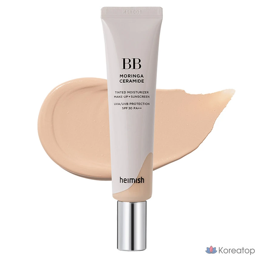 BB-крем Heimish Moringa Ceramide SPF30 PA++, оттенок 21 Light Beige, 30 мл, 1 шт.