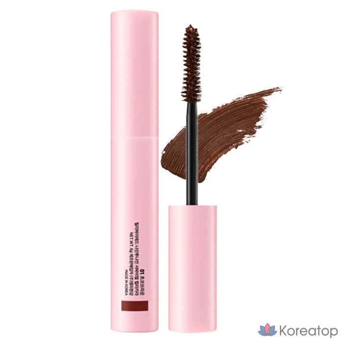 Тушь для ресниц Lilybyred Nine to Nine Survival Color Mascara 6 г, оттенок 01 «Шоколадно-коричневый», 1 шт.