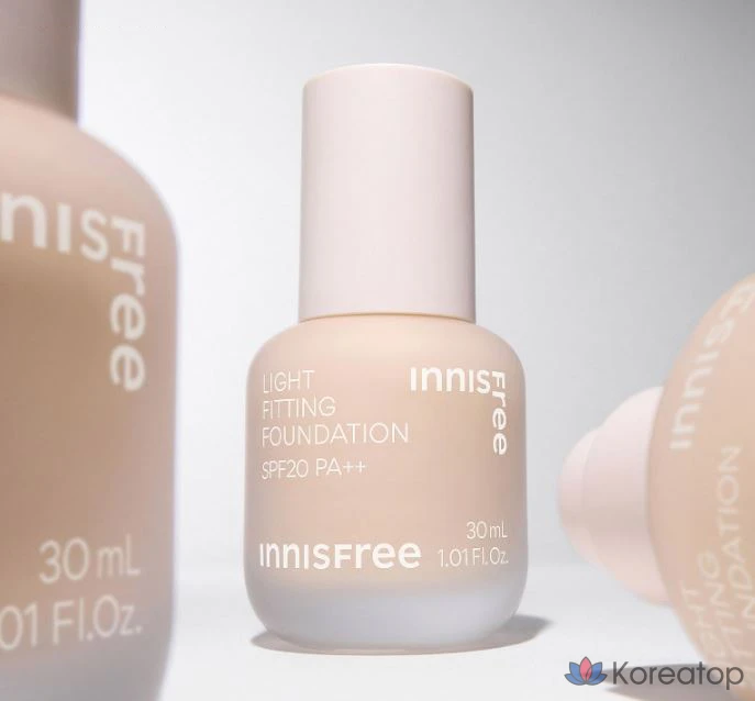 Тональный крем Innisfree Light Fitting Foundation, 30 мл, 1 шт., оттенок 23N Ginger, фото 3