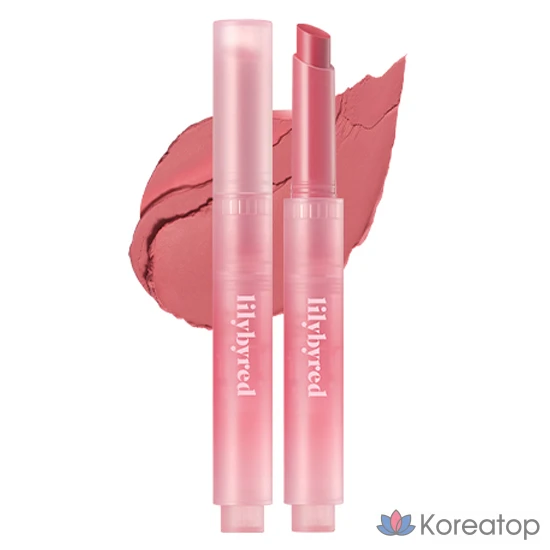 Помада Lilybyred Milky Blur Fondue Bar, 1 шт., оттенок 02 «Клубника» со вкусом взбитых сливок.