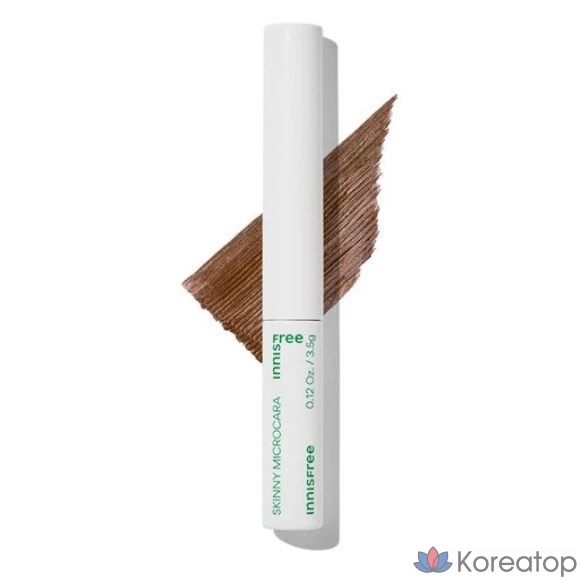 Тушь для ресниц Innisfree Skinny Mascara Zero, 3.5 г, коричневая (№ 2), 1 шт.