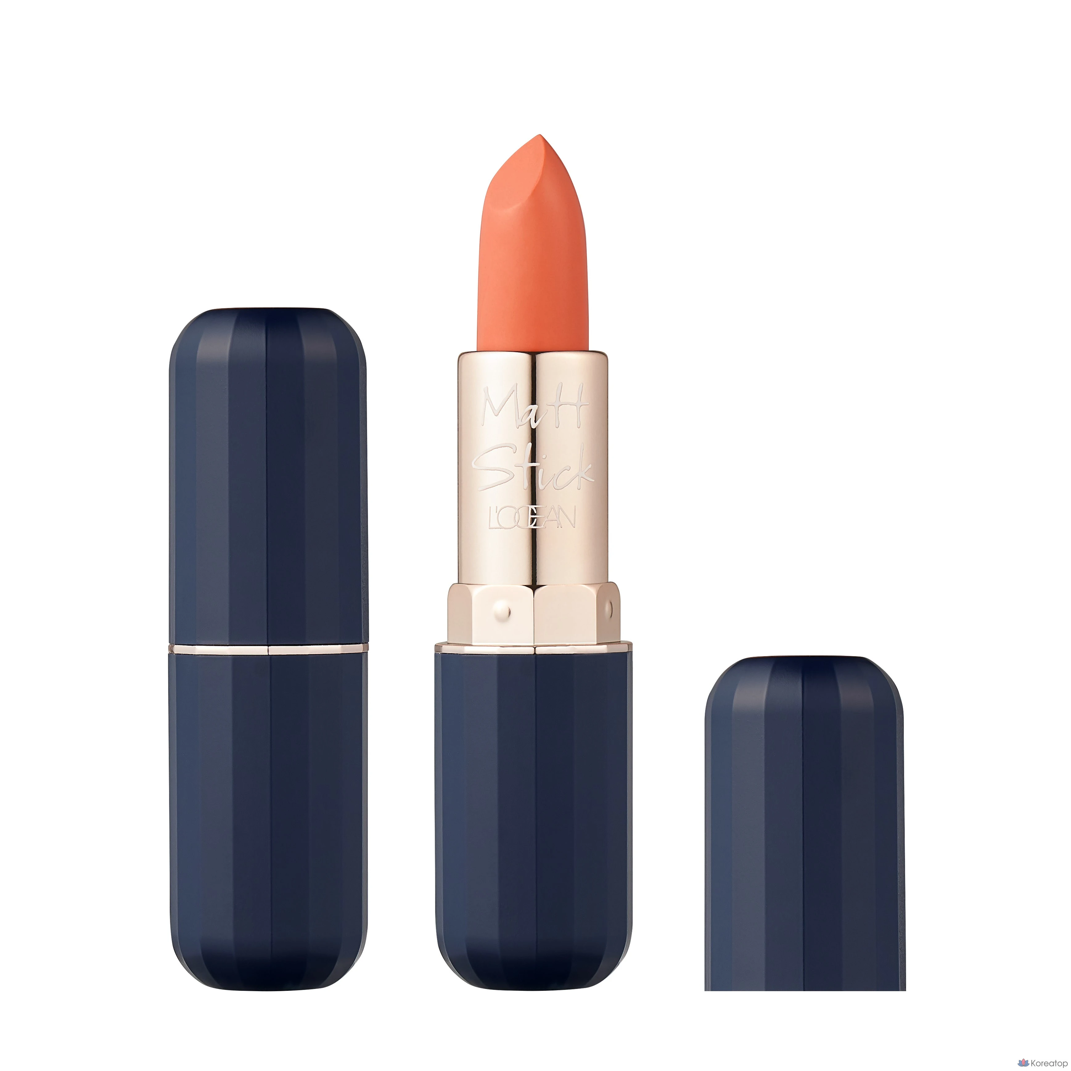 Помада-тинт L'OCEAN Smooth-Fitting Rev Matte Lip Tint Stick, 01 Ванильно-персиковый, 02 Алый красный, фото 2