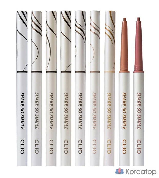 Водостойкий карандаш-лайнер Clio Sharp So Simple, 0,14 г, цвет 002, коричневый, 1 шт., фото 2