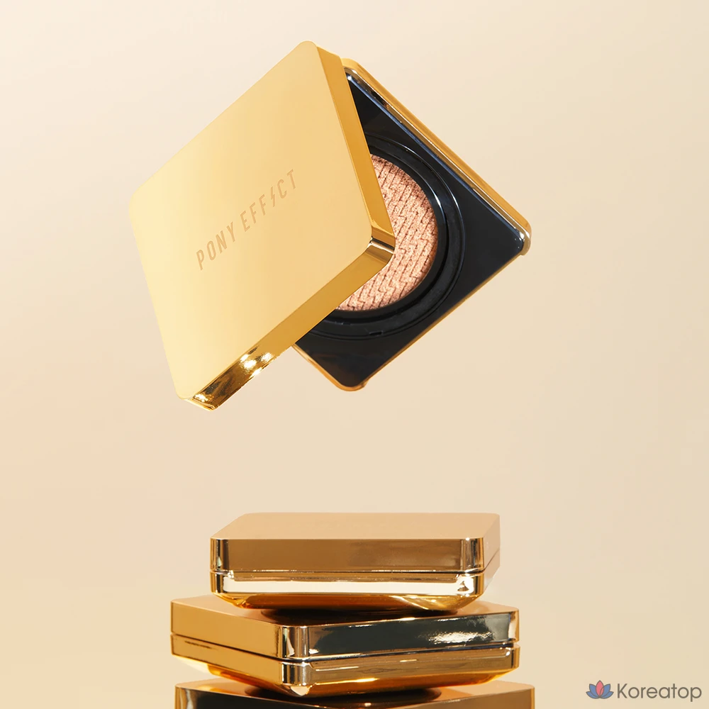 Тональный крем-кушон Pony Effect Coverstay Cushion Foundation EX, 15 г, 2 сменных блока, теплый оттенок № 21, натуральный цвет слоновой кости, 1 шт., фото 9