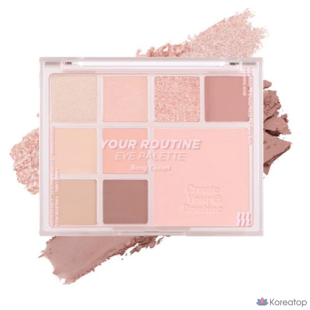 Палетка теней для век MERZY Your Routine Eye Palette, RC Rosie Closet, 1 шт.